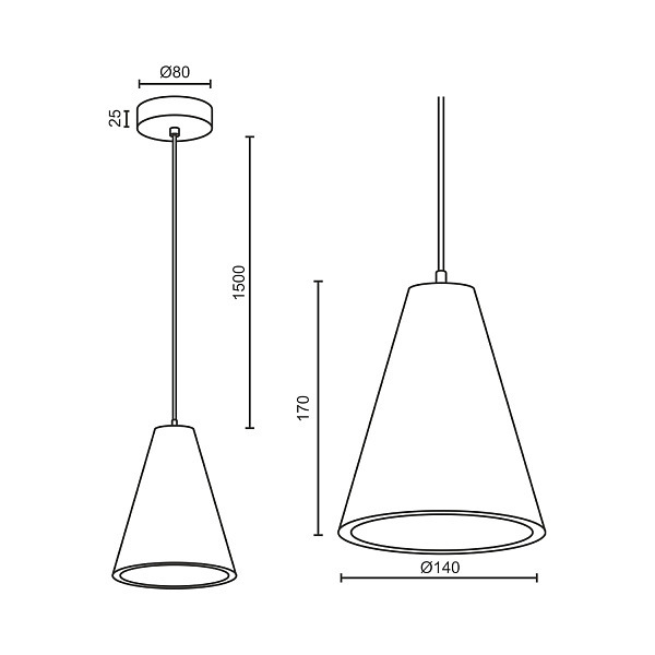 Подвесной светильник Ledron 2615C