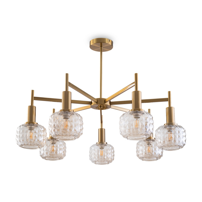 Люстра на штанге Freya Fero FR5366CL-07BS
