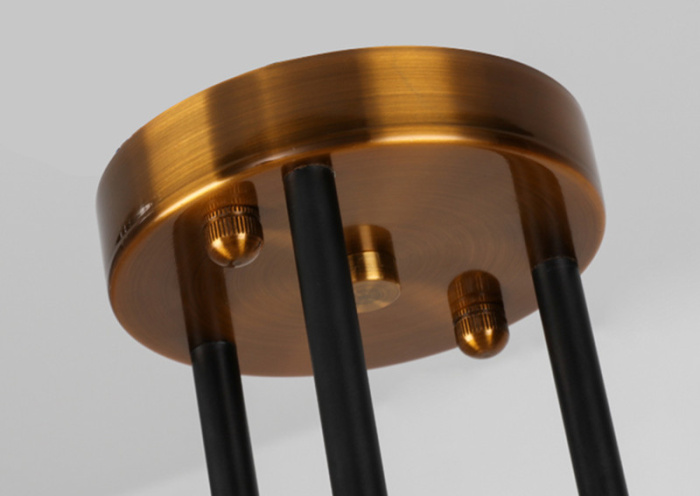 Подвесная люстра Delight Collection Bistro Globe 9389P/6 black/gold