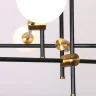 Подвесная люстра Delight Collection Bistro Globe 9389P/6 black/gold