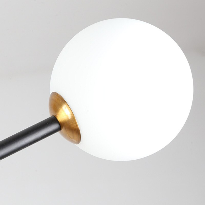 Подвесная люстра Delight Collection Bistro Globe 9389P/6 black/gold