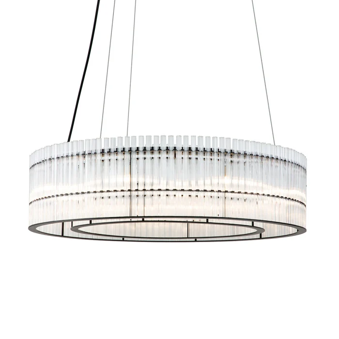 Подвесная люстра Delight Collection KM1293 771198 (KM1293P-8) black/clear