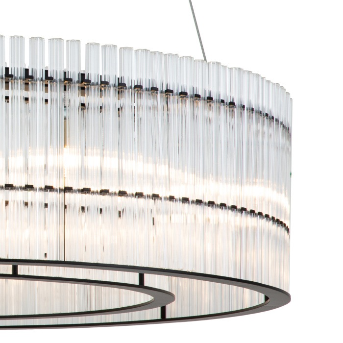 Подвесная люстра Delight Collection KM1293 771198 (KM1293P-8) black/clear