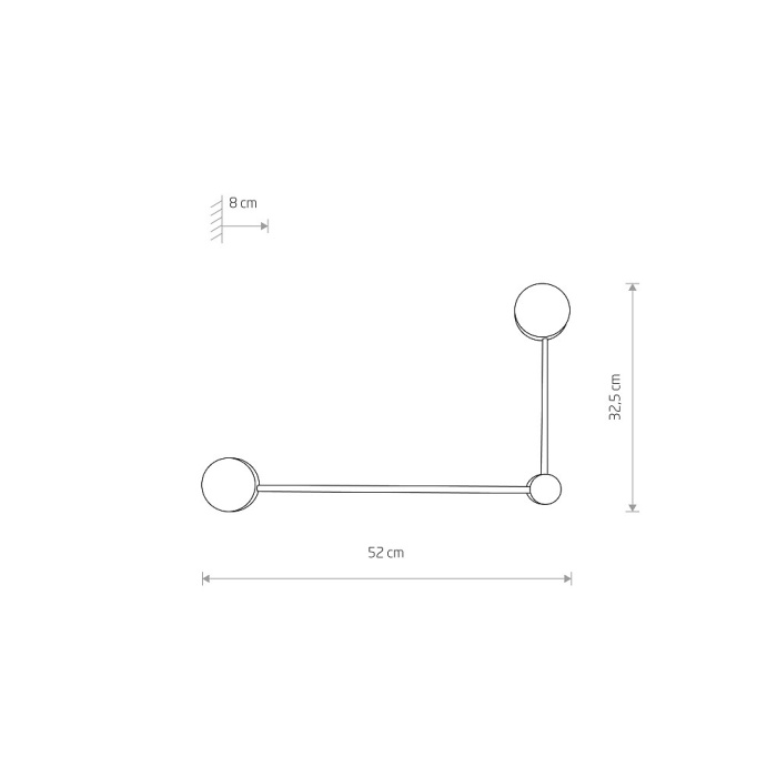 Настенный светильник  Nowodvorski Orbit Black 10638