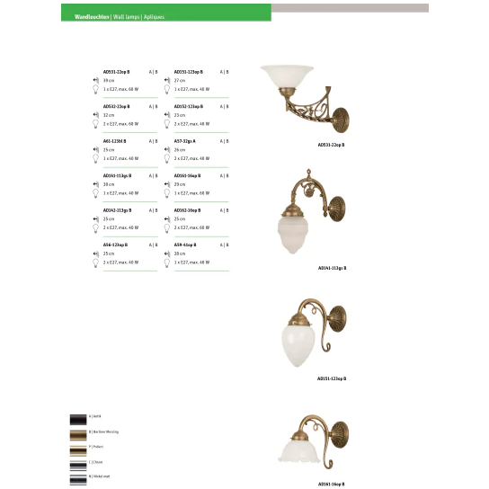Бра Berliner Messinglampen A56-123opB