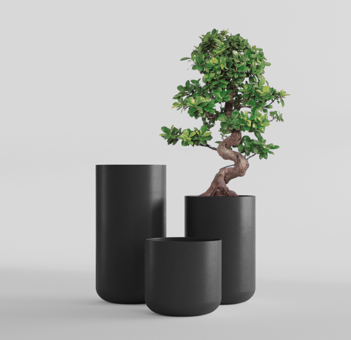 Кашпо Delight Collection TOPPER TOPPER NERO