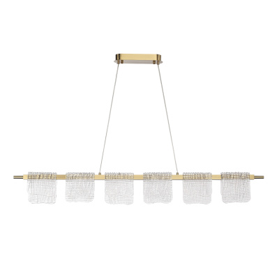 Светильник подвесной ST-Luce золотистый/прозрачный LED 1*36W 3000K SL6021.203.36