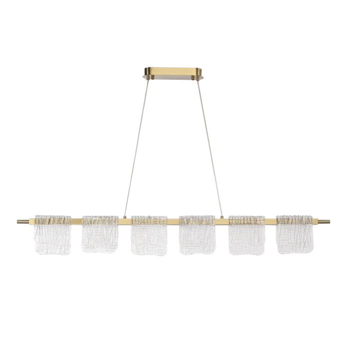 Светильник подвесной ST-Luce золотистый/прозрачный LED 1*36W 3000K SL6021.203.36