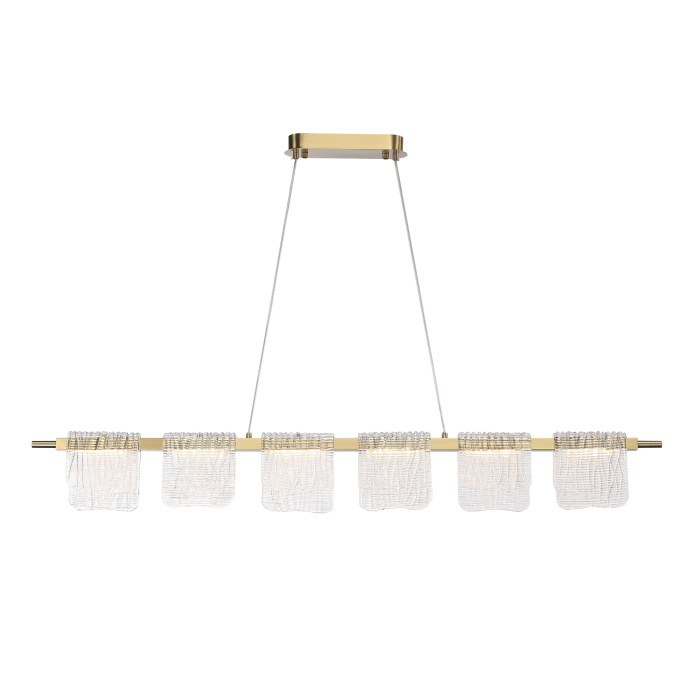 Светильник подвесной ST-Luce золотистый/прозрачный LED 1*36W 3000K SL6021.203.36