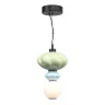 Светильник подвесной ST-Luce черный/зелёный,Синий, опаловый LED 1*8W 3000K SL6134.403.01