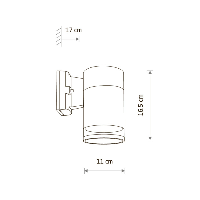 Уличный настенный светильник Nowodvorski Rock Pro Graphite 10686