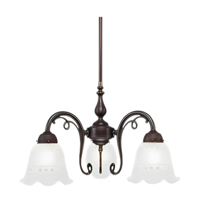 Люстра на штанге Berliner Messinglampen D16-20crA