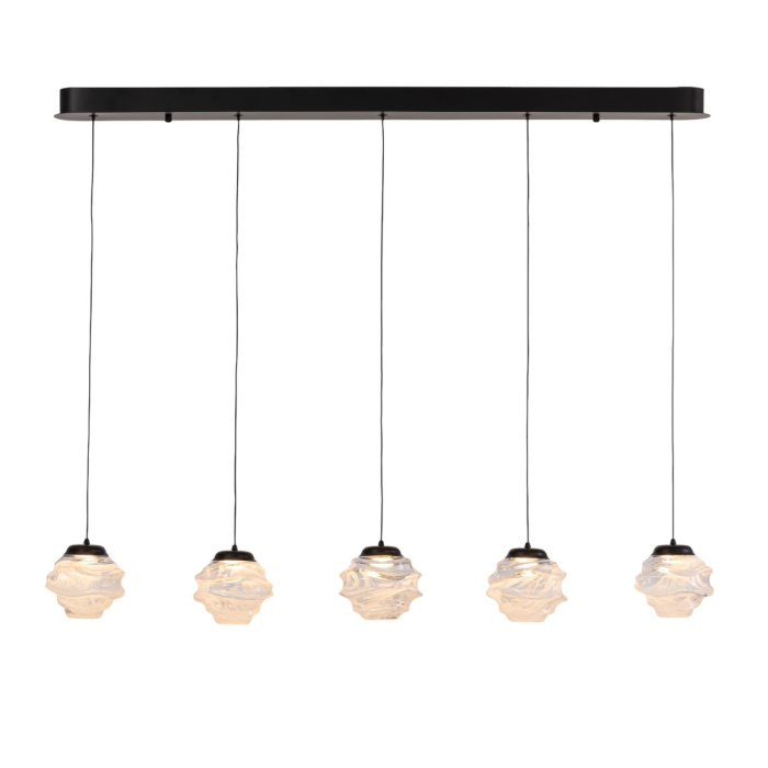 Подвесной светильник Delight Collection MD25030003 MD25030003-5B matt black/clear