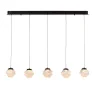 Подвесной светильник Delight Collection MD25030003 MD25030003-5B matt black/clear