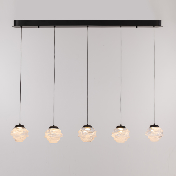 Подвесной светильник Delight Collection MD25030003 MD25030003-5B matt black/clear