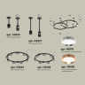Комплект подвесного светильника Techno Ring Ambrella light XR92221150