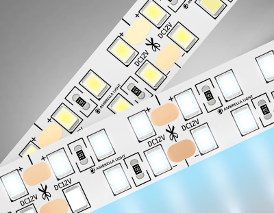 Светодиодная лента двухрядная Ambrella Light GS1603 2835 240Led /19.2W m/ 12V IP20 6500K 5m Ambrella light GS1603