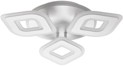 8255/62CL LEDIO LN 000 белый, металл/акрил Светильник потолочный с ПДУ LED 62W+подсветка 220V VIKKI