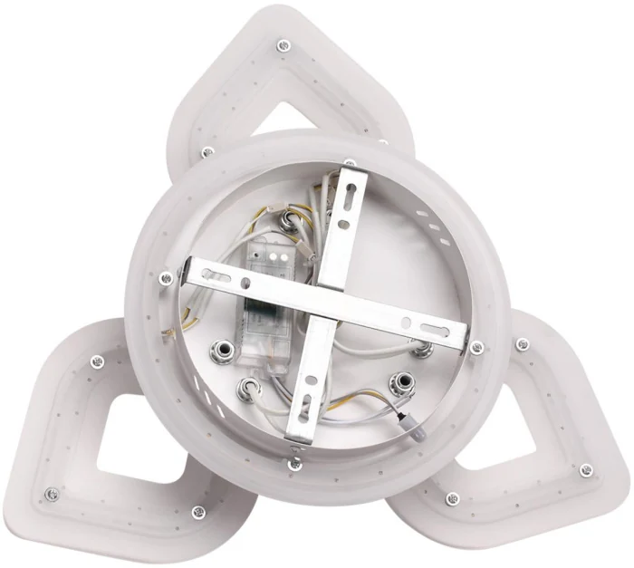 8255/62CL LEDIO LN 000 белый, металл/акрил Светильник потолочный с ПДУ LED 62W+подсветка 220V VIKKI