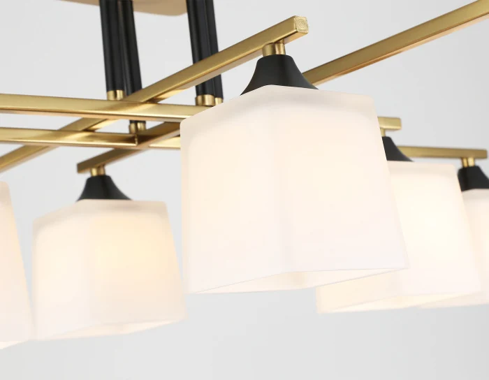 Люстра на штанге со стеклянными плафонами AMBRELLA light TR303044