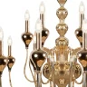 Подвесная люстра iLamp Lady 88003-10+5 Золотая