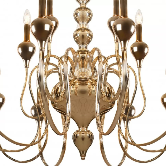 Подвесная люстра iLamp Lady 88003-10+5 Золотая