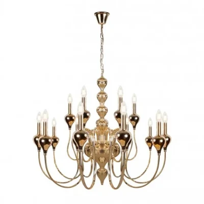 Подвесная люстра iLamp Lady 88003-10+5 Золотая