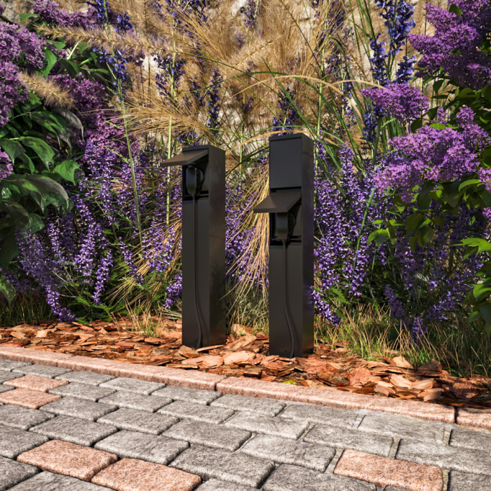 Уличный блок розеток Maytoni Nido O460FL-GF02SC