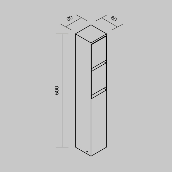 Уличный блок розеток Maytoni Nido O460FL-GF02SC