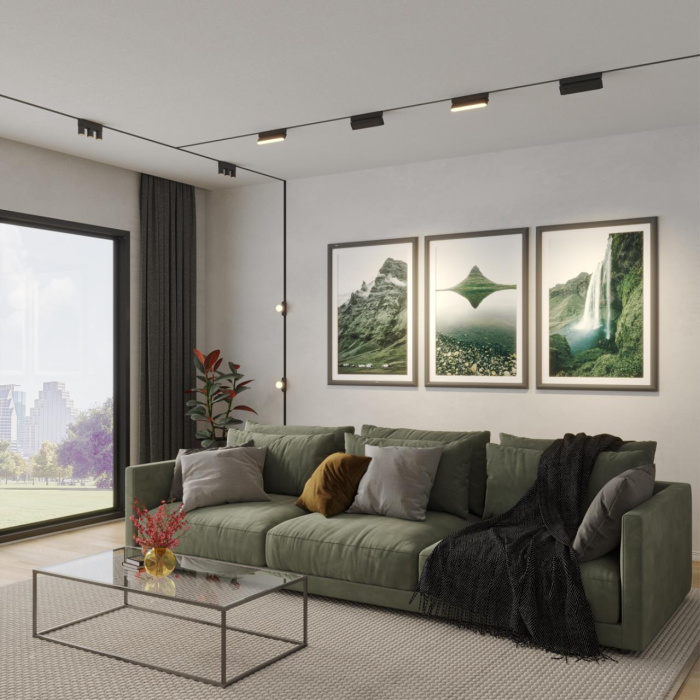 Низковольтный накладной шинопровод, длина 2м (заглушки в комплекте) NOVOTECH SHINO 135264