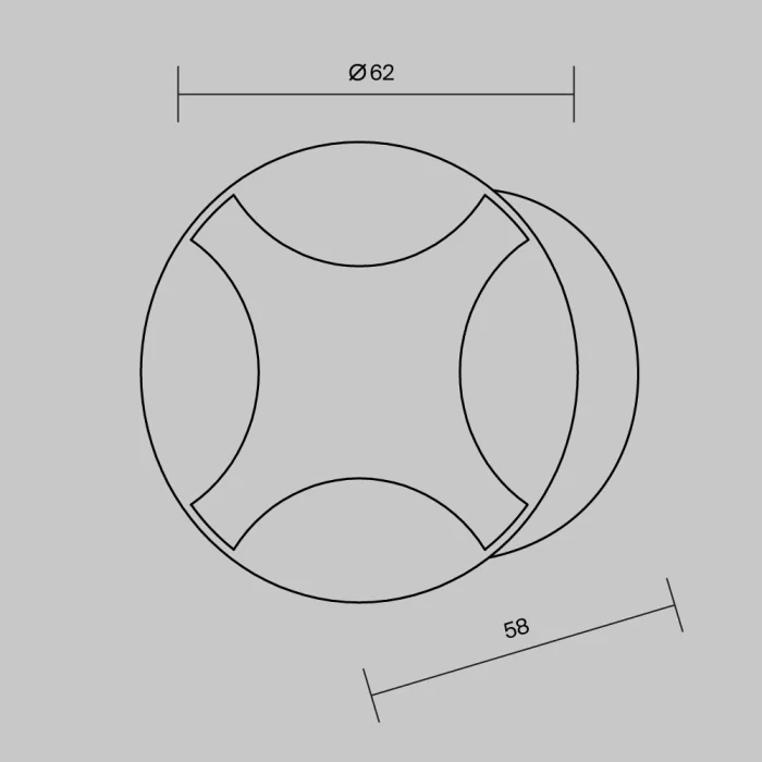 Подсветка для ступеней Maytoni Biscotti O036-L3B3K