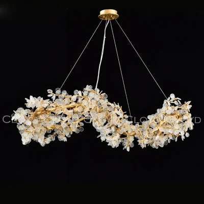 Люстра Cloyd HAOMA C16 / L120 см - латунь (арт.11110)