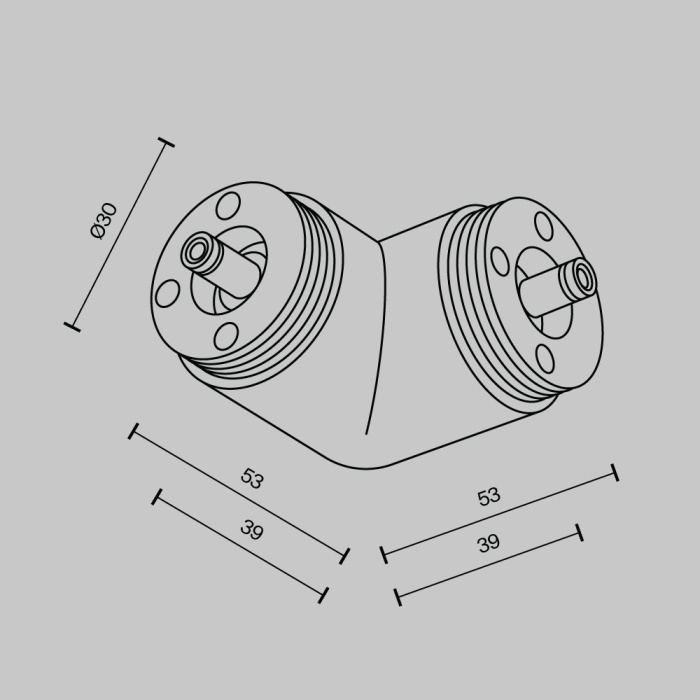 Угловой коннектор Maytoni CA014CL-B