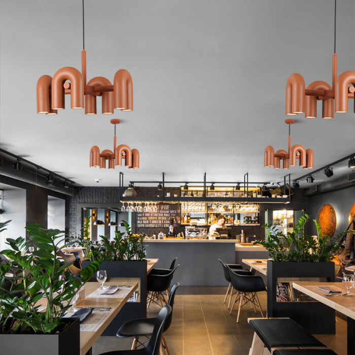 Подвесная люстра FANNY 8 Grey ImperiumLoft