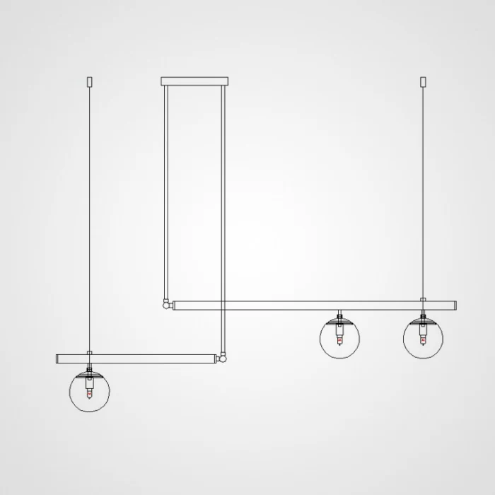 Подвесной светильник BARRA L88 Black ImperiumLoft
