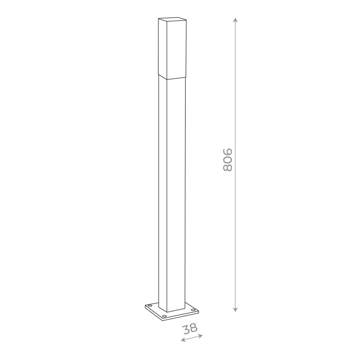 Светильник уличный наземный ST-Luce SL101.715.01 Серый/Белый LED 1*3W