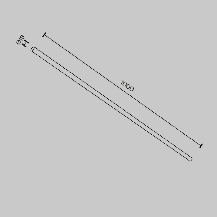 Соединитель для штанговой системы Maytoni CA001-L1000-BS