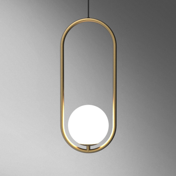 Подвесной светильник Matthew McCormick hoop 50 Silver MILA Pendant ImperiumLoft