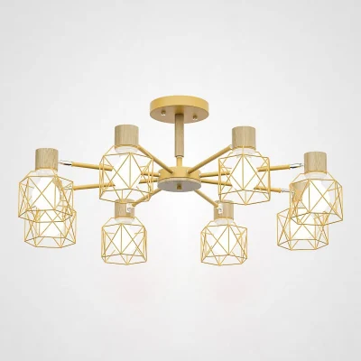 Люстра на штанге CORF B3 Yellow 8 lamps ImperiumLoft 189497-26