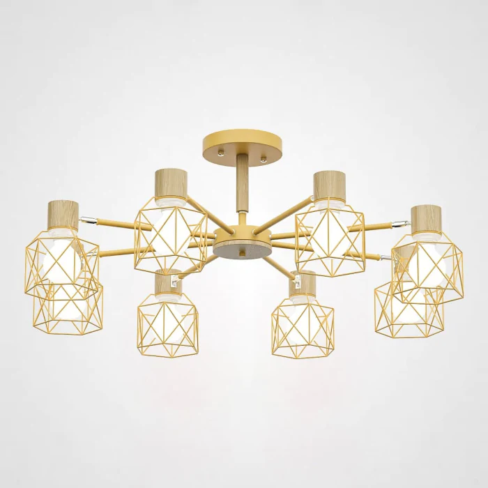 Потолочная люстра CORF B3 Yellow 8 lamps ImperiumLoft