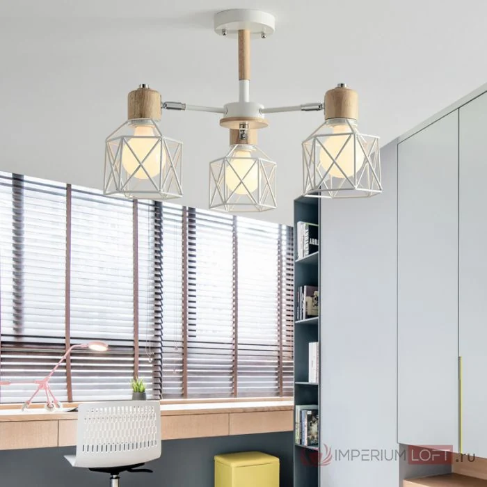 Люстра на штанге CORF B3 Yellow 8 lamps ImperiumLoft 189497-26