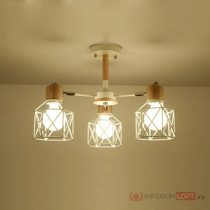 Люстра на штанге CORF B3 Yellow 8 lamps ImperiumLoft 189497-26