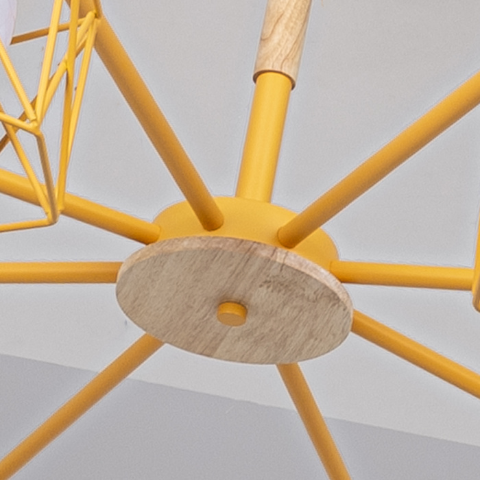 Люстра на штанге CORF B3 Yellow 8 lamps ImperiumLoft 189497-26