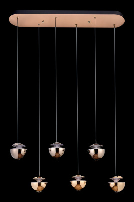 Подвесная люстра Leon Jelly LE7711/6L Gold/Black Chrome