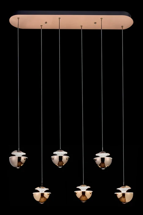 Подвесная люстра Leon Jelly LE7711/6L Gold/Black Chrome