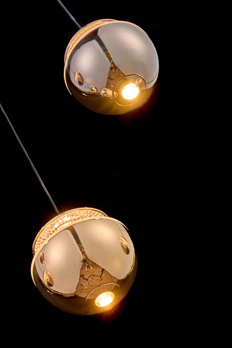 Подвесной светильник Leon Jelly LE7711/6L Gold/Black Chrome