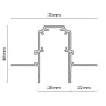 Шинопровод встраиваемый Maytoni Busbar trunkings Exility TRX034-423.12W