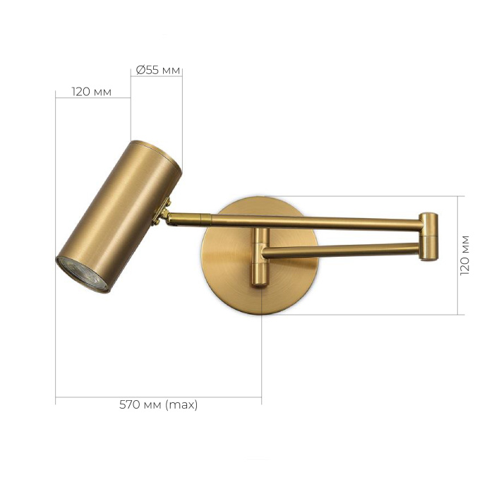 Настенный светильник evoluce ZOOM SLE201021-01