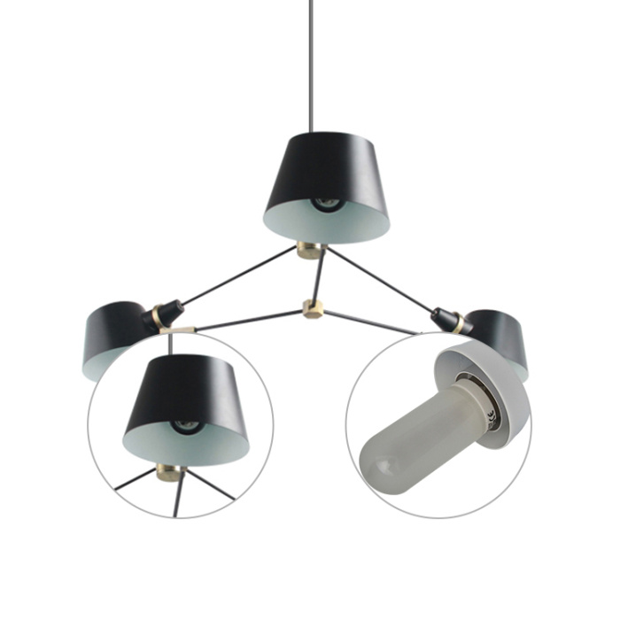 Люстра на штанге Delight Collection Long Pivot 9209P/3A black