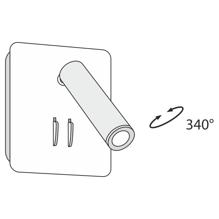Настенный светильник Maytoni Ios 176 C175-WL-01-6W-W